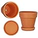 Terra Cotta Pots with Saucer- 6-Pack 4'' Clay Ceramic Pottery Planter Cactus Flower Pots Succulent Pot Drainage Hole- Great for Plants,Crafts,Wedding Favor Indoor/Outdoor Plant Crafts (4 inches)