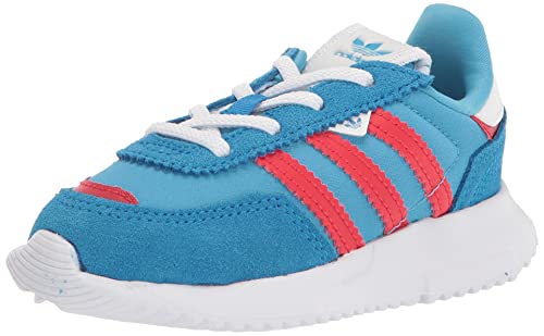 adidas Originals Baby Retropy F2 Sneaker, Sky Rush/Vivid Red/Blue Rush, 6 US Unisex Infant