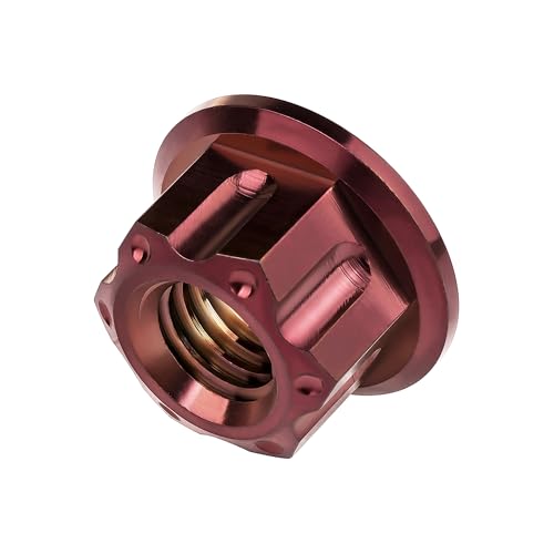 Image of Titanium M6 M8 M10 M12 M14 M16 Flange Bolt Nut Bicycle Motorcycle Rear Axle Car Modification Accessories Pack of 6 (M8 Pitch 1.25mm, Burgundy)