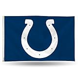 Rico Industries NFL Indianapolis Colts 3-Foot by 5-Foot Single Sided Banner Flag with Grommets