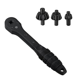Muzboo 3-in-1 Ratchet Drill Chuck Key Wrench – Double-Head Universal Chuck Key Replacement Tool for 1.5–16mm Chucks, Compatible with Electric Drills & Power Tools