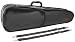 Stagg HVB3 Light Weight Violin Shaped Soft Case for 3/4-Size Violin with Adjustable Shoulder Straps - Black