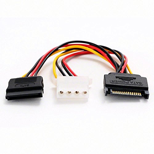 DeLOCK Cable Power SATA 15pin a 4pin+SATA 15pin