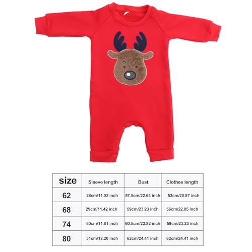 Mono de algodón estampado de alce holgado que evita rozaduras en niños 2