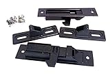 Aluminium Sliding Window Concealed Lock (2 Pcs) (Black)