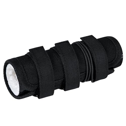 Suppressor Cover 5 Inch with Silicone Laminated Microfiber Suppressor Sleeve Heat Resistant Suppressor Wrap for Hunting Silencer Protection with Mirage Mitigation