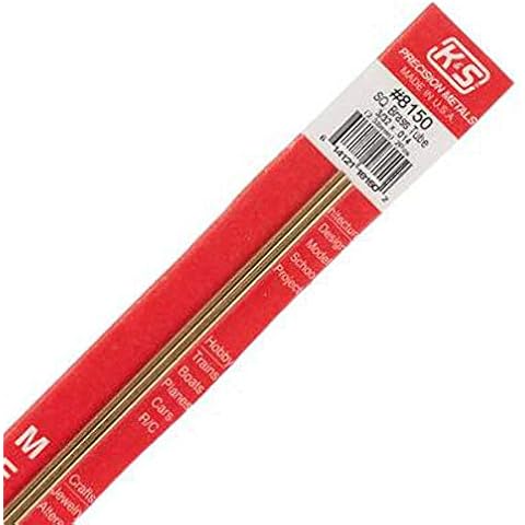 K&S Engineering Square Brass Tube 3/32" Cover