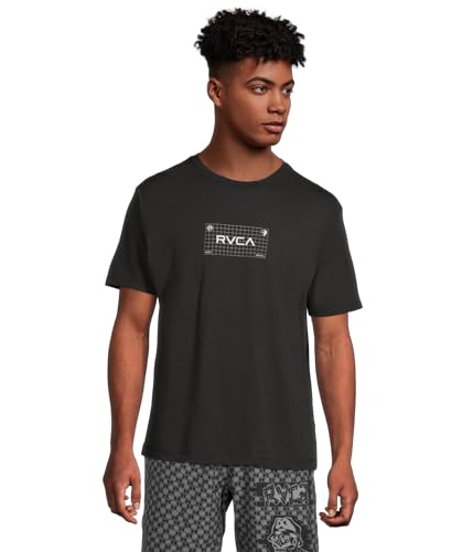 RVCA Men's Brand Grid Short Sleeve