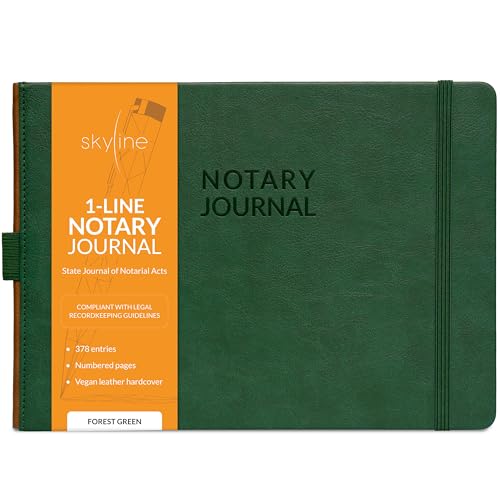 Carnet de bord pour actes Skyline, le registre de 25,4x17,8 cm idéal pour vos rendez-vous