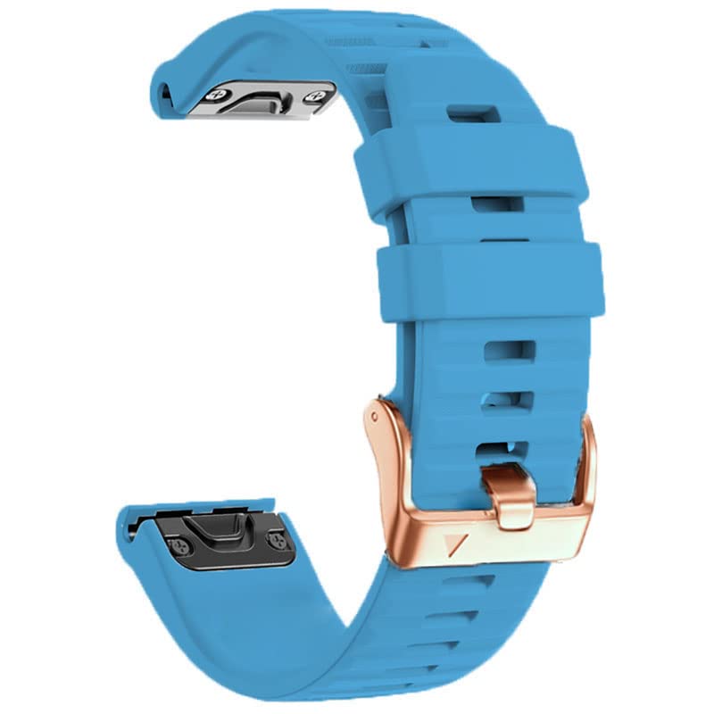 Correa de silicona de 20mm para Garmin Fenix 6S que evita rozaduras por sudor