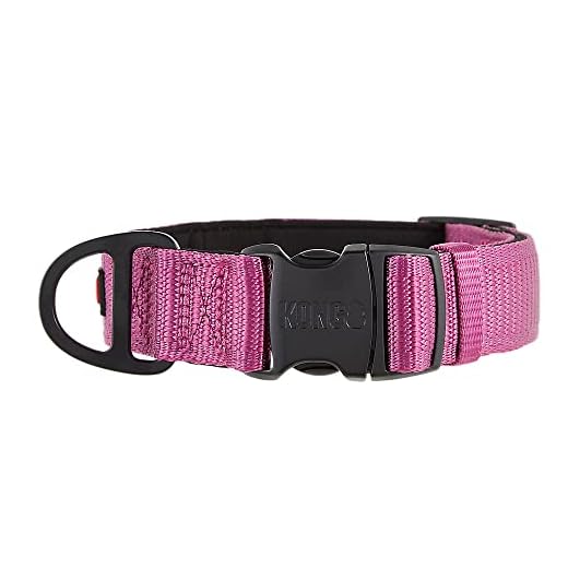KONG Max HD Ultra Durable Neoprene Padded Dog Collar (Large, Pink)