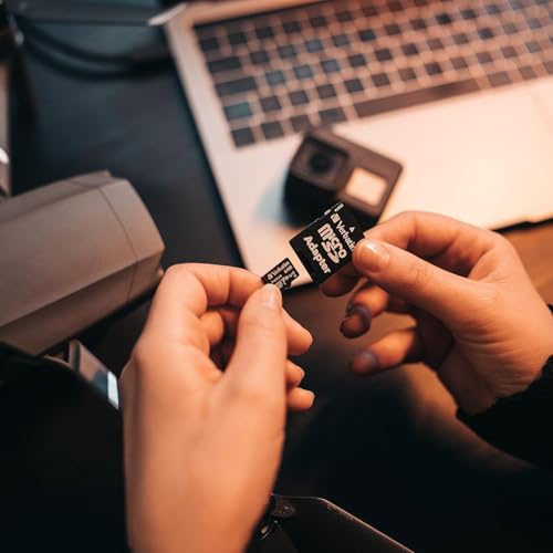 Verbatim Carte mémoire microSDXC Premium 64 Go noire avec adaptateur - pour capture vidéo full HD - résiste à l'eau & aux chocs - carte mémoire SD pour appareil photo smartphone tablette