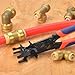 iCrimp PEX Push to Connect Fitting Disconnect Tong, 1/2 inch, 3/4 inch, 1 inch Removal Tool for Push-Fit Connectors, PEX & Copper Tubings