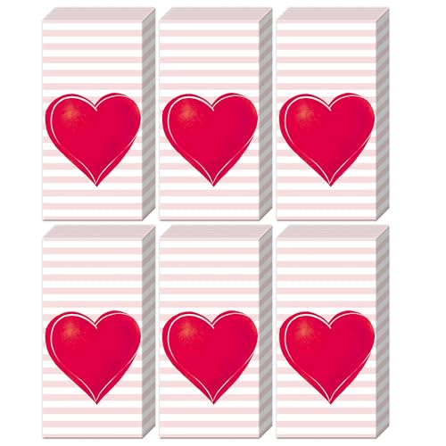 Boston International Bulk 4-Ply Pocket Tissues, Bundle of 6 Packs of 10 Tissues (All You Need is Love)
