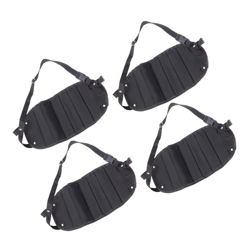STOBAZA Hamaca Reposapiés de Escritorio Ajustable Negra Tela Oxford Esponja Suave Juego 4 Piezas Reposapiés Portátil para Avión y Viajes Soporte Ergonómico para Oficina y