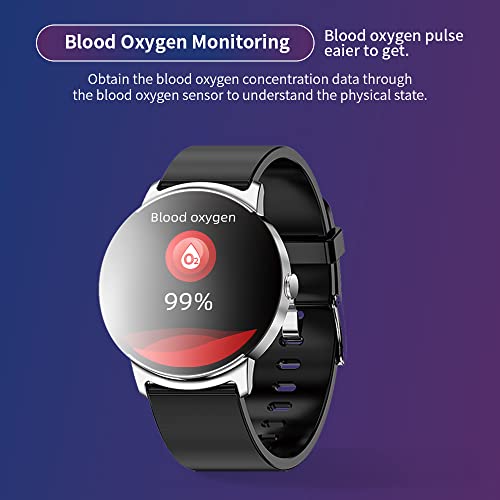 Oyg Smart Watch With Body Thermometer Nfc Function, Ip68 Waterproof Fitness Tracker With Heart Rate Blood Pressure Blood Oxygen Spo2 Blood Glucose Sleep Monitor 20 Workout Modes #TOP3