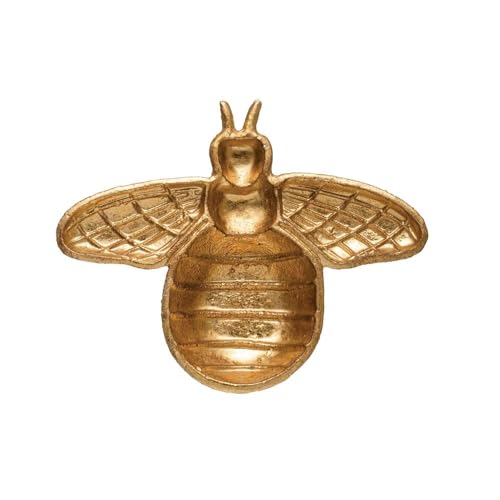 Decorative Cast Iron Gold Bee Shaped Dish