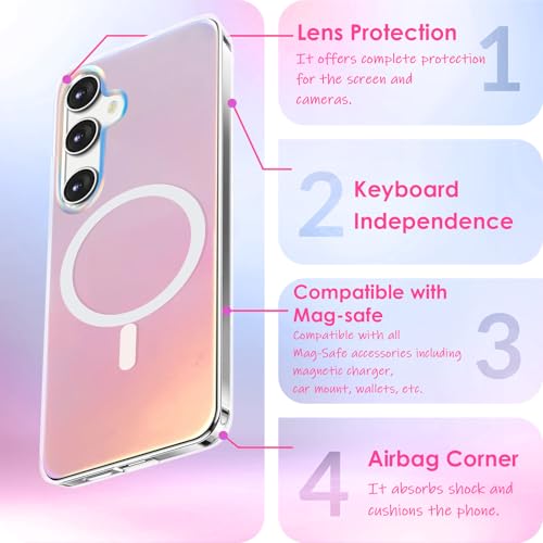 Coque Samsung S23 FE antichoc transparente et holographique
