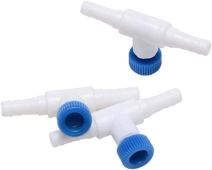 Alegi Aquarium Air Pump Accessories with Non-Return Check Valves,Air Control Valve for 3/16" Aquarium Tubing (6 Check valves+6 Control Valve) : Pet Supplies