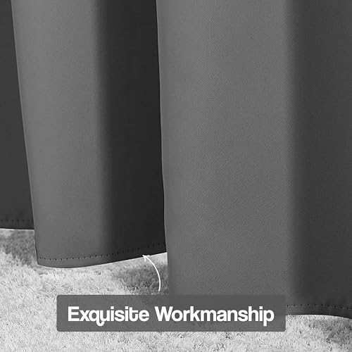 Image of FRESH FROM LOOM Light Block 12 ft Blackout Curtain | Premium 12 ft Long Door Non-Ring Curtains | S-Wave Pleat | | Non-Ring Curtains | S-Wave Pleat | Long parda | Parde (Grey | 12 Feet, 1pc Only)