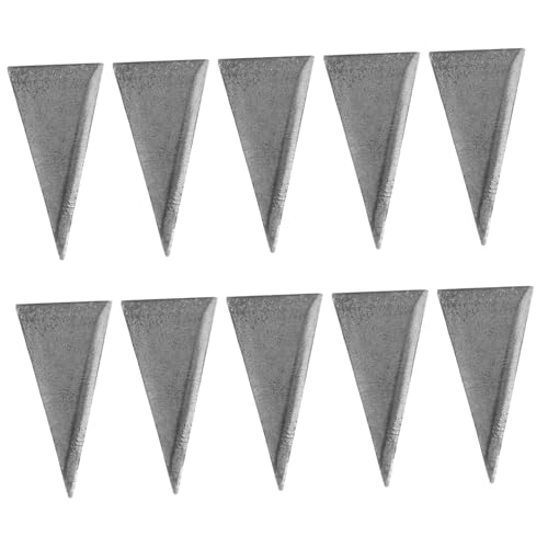 QUMIIRITY Carbon Steel Hammer Wedges 20pcs Triangle Metal Fixing Wedges for Axe and Sledge Handle Repair Installation Tools for Home and Outdoor Use