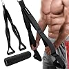 Tricep Rope Cable Attachment Exercise Handles, Greater Range of Motion, Gym&Home Multi-Workout Rope with Soft Padded Grip Accessories for Facepull&Push Down, Tricep Extension, Back&Shoulder