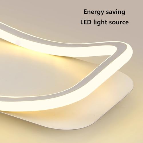 Plafonnier LED dimmable avec télécommande design blanc 100cm