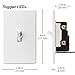 Lutron Toggler LED+ Dimmer Switch for Dimmable LED, Halogen and Incandescent Bulbs, 250W/Single-Pole or 3-Way, AYCL-253P-LA, Light Almond