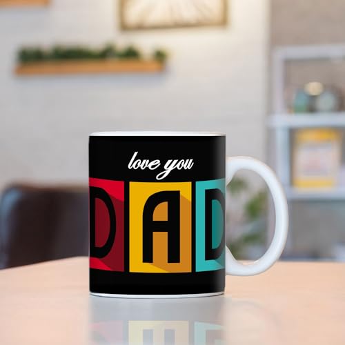 Image of exciting Lives Love You Dad Fathers Day Mug- Gift for Diwali, Christmas Day, Birthday, Anniversary, Gift for Father, Dad, Papa, Father-in-Law - 330 ML