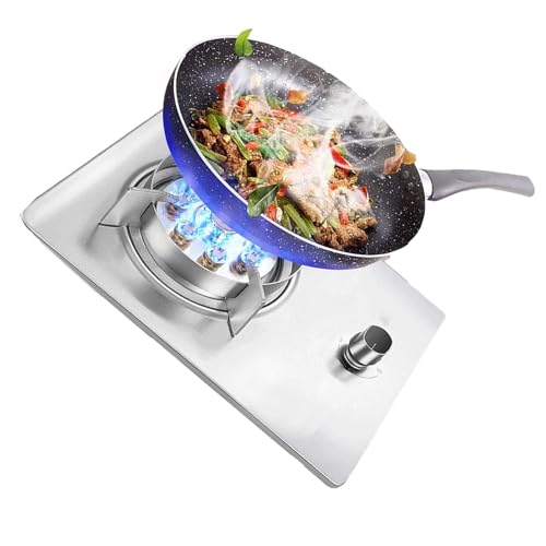 Comparison: Best 7Kw Stove 11 Stainless Steel Gas Cooker - 7KW Single Burner Gas Stove, Tabletop and Flush-mounted Camping Tob, Adjustable Flame Size Kitchen Stovetop, Easy To Clean(NG)