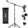 RØDE NT1 5th Generation Large-diaphragm Studio Condenser Microphone with XLR and USB Outputs & CAHAYA Tripod Boom Sheet Microphone Stand Metal Portable with Carrying Bag #4