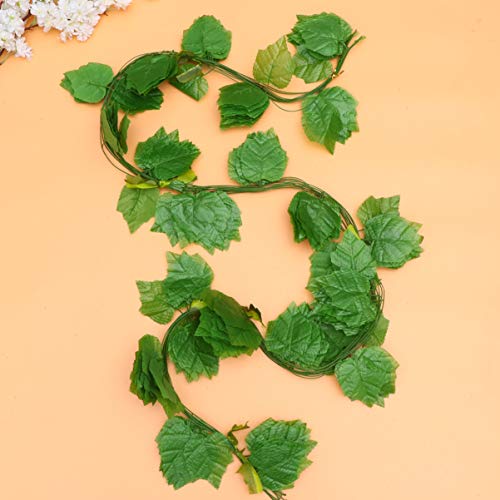 POPETPOP 12 Stuks Grote Blad Wijnstok Decor Planten Wijnstokken Nep Groen Slingers Muur Opknoping Decoratie Voor Huis… - Image 6