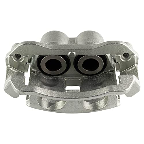 Image of TRQ Rear Brake Calipers Semi-Metallic Pads & Rotors Compatible with GMC Savana 2500