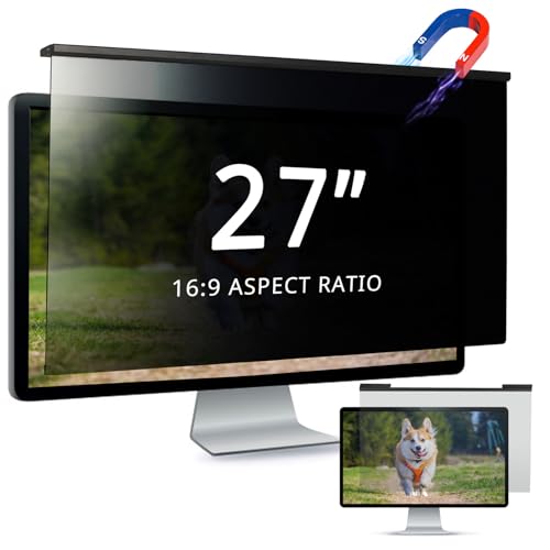 Filtro de privacidad colgante 614x369mm para monitor de ordenador 16:9 con antiluz azul