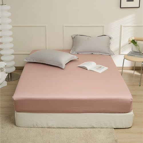 JIANINGHOME Sábana bajera ajustable de 90 x 190 cm con altura de colchón de algodón suave