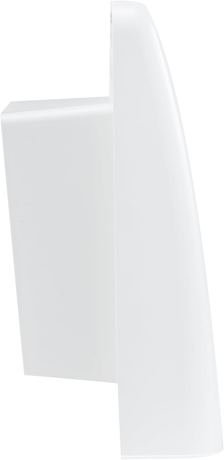 RecPro RV 13" Endura Range Hood Vent | UV Stable | Heat Resistant Plastic | Aerodynamic Low-Profile Design | Wind Tested to 190 MPH | Easy Install | Paintable | Black or White (White)