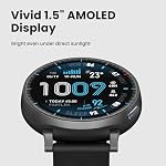 Amazfit Active Max Smart Watch 1.5" AMOLED Display, 25-Day Battery, Offline Maps, GPS, 4GB Storage, 170+ Sport Modes, 5 ATM Water Resistant, Heart Rate & Sleep Fitness Tracker for Android & iPhone