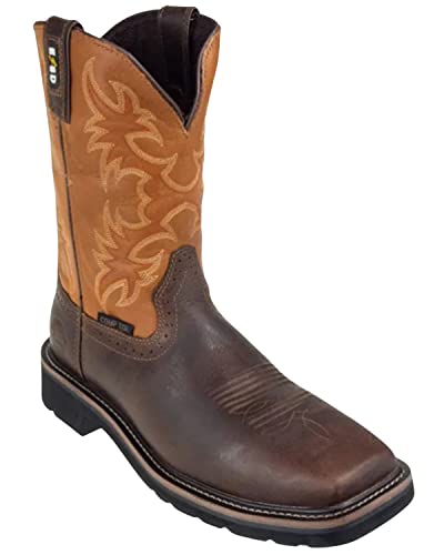 Justin Men's Actuator Western Work Boot Composite Toe Brown - 9 D