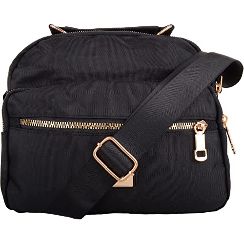 Sac à main multifonction Valita zippé noir pour sécuriser et organiser vos affaires