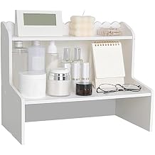 Desk Wood Display Shelf, Desktop Mini Bookshelf Space Saving for Bedroom S
