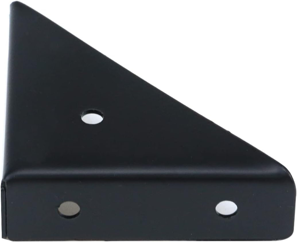 Dnyta 90 Degree Bracket Heavy Duty, 4 Pack Triangle Shelf Brackets Metal Wall Mounted Support Corner Bracket L Brackets for Shelves Wood Cabinets-Black