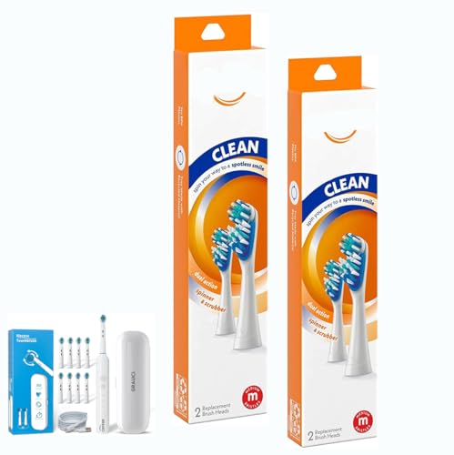 Arm & Hammer SpinBrush Pro-Clean Replacement Brush Heads, Medium 2 ea