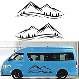 Matériau en vinyle de qualité supérieure : fabriqués à partir de vinyle souple de haute qualité, ces autocollants de montagne offrent une performance durable contre les conditions météorologiques difficiles, y compris les températures élevées et les fortes pluies, sans se décolorer ou se décoller sur la surface de votre véhicule