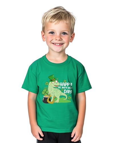 Toddler Boys St Patricks Day Shirt for Kids Girls Funny Saint Patricks Day T-Shirts Short Sleeve Tops Shamrock Tee 2T-8Y
