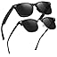 2 Pack C4 Matte Black Frame + Black Silver Semi-rimless Frame 2 Pack C4 Matte Black Frame + Black Silver Semi-rimless Frame