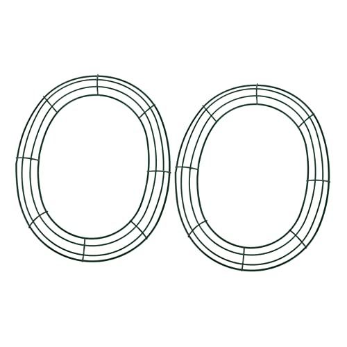 RORPOIR 2pcs -Shaped Wreath Frame for Flower Arrangements Sturdy Festival Decor Support for Easter and Christmas for Craft Projects and Home Decoration