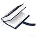 GALILEO® Double AA Big Book Cover & 12 Steps & 12 Traditions | Medallion Holder | AA Gift | Alcoholics Anonymous (Plain/Coin Pocket/Navy Blue)