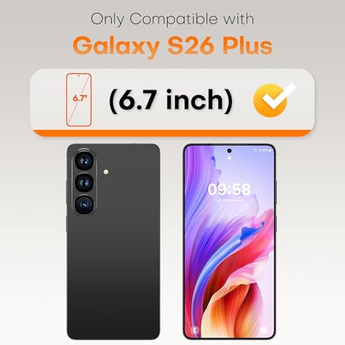 Image of Mr.Shield (1 Pack) Align-X Screen Protector for Samsung Galaxy S26 Plus | Tempered Glass, 10H Hardness Guard, Military Grade Protection, Easy Install, Case-Friendly, Anti-Static