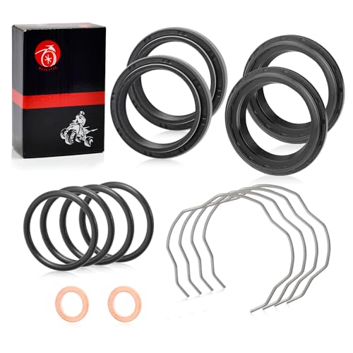 Image of Fork Dust Oil Seals Kit 41x53x8 /10.5mm For Kawasaki Ninja 650 ER650 EN650 EX650 KLR650 EJ800