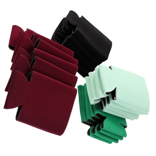 MAGICLULU 20piezas Fundas De Neopreno Cubre Latas Cerveza Aislantes Para Botella Colores Plegable Camping Barbacoa Playa Picnic